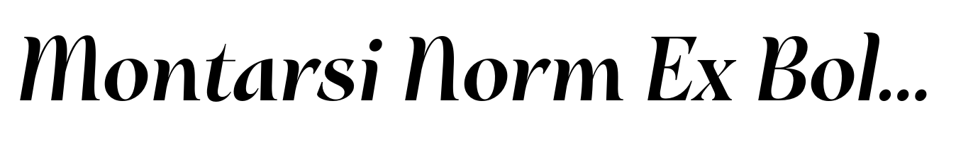 Montarsi Norm Ex Bold Italic